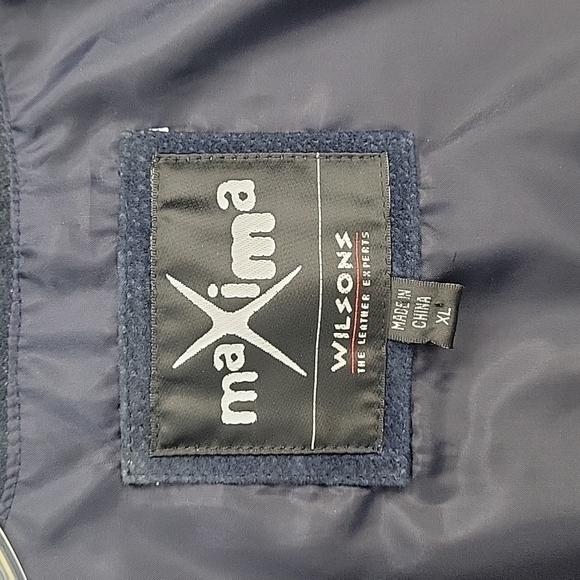 MAXIMA Wilsons vintage blue jeather jacket - Picture 5 of 7